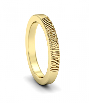 Кольцо с отпечатком пальца (Мод. 103)